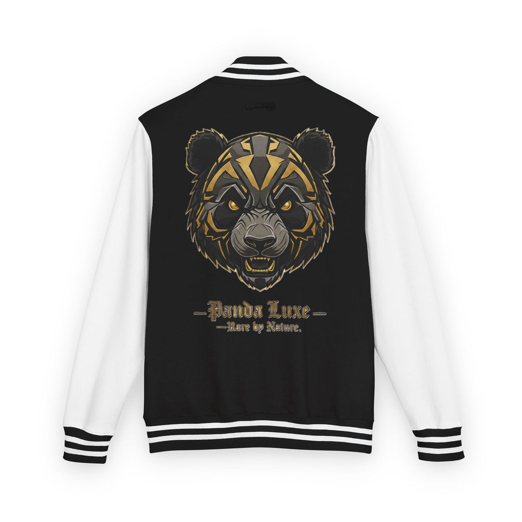 Panda Luxe Letterman Jacket — Gold Bear Varsity