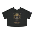 Panda Luxe Cropped Tee — Bold Tribal Panda Graphic