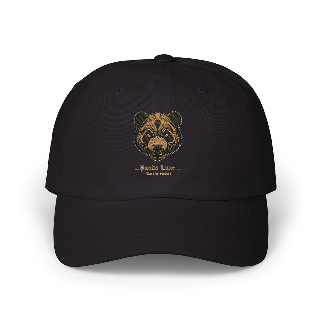 Embroidered Gold Panda luxe Hat