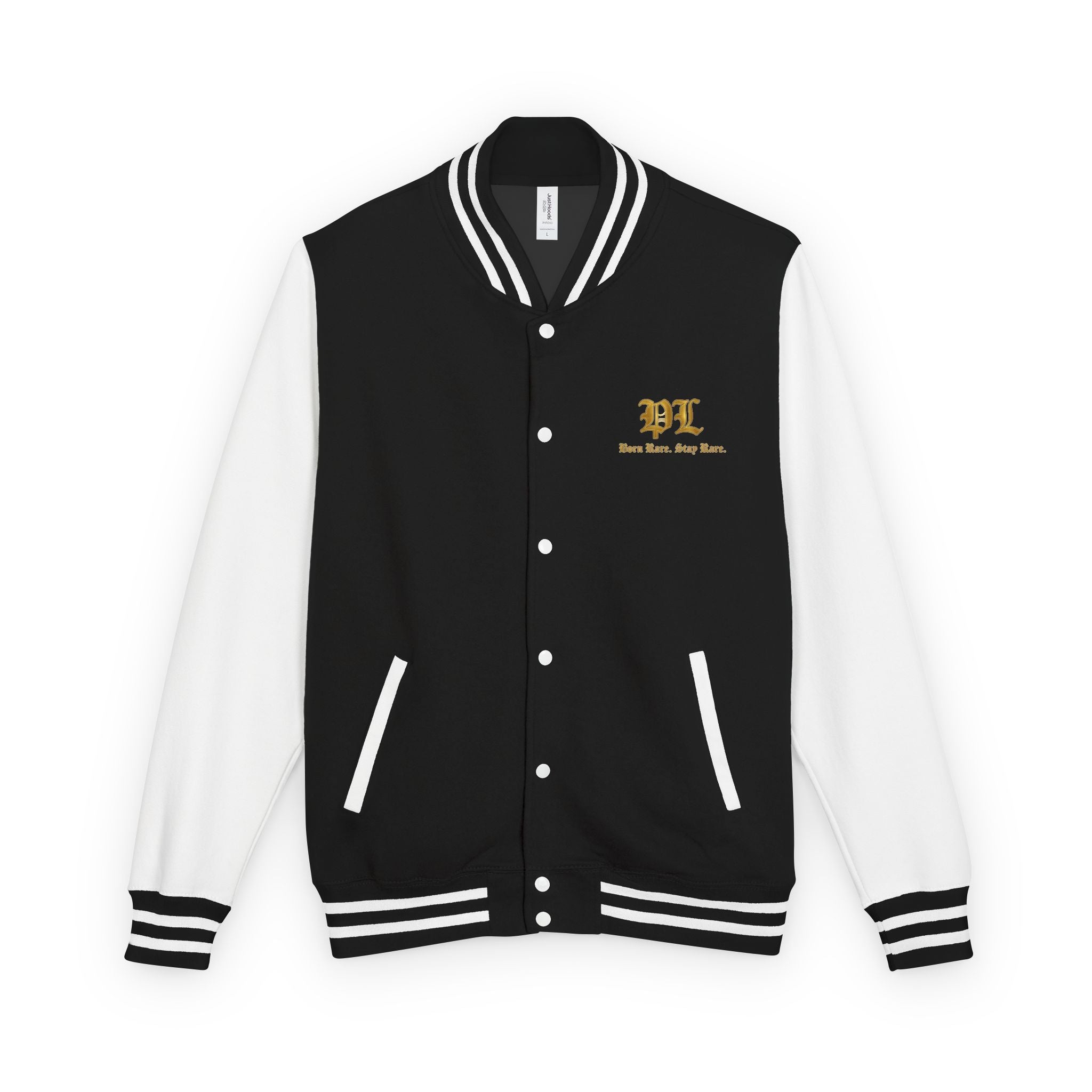 Panda Luxe Letterman Jacket — Gold Bear Varsity